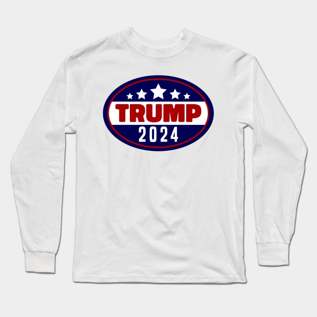 Trump 2024 Long Sleeve T-Shirt by MZeeDesigns